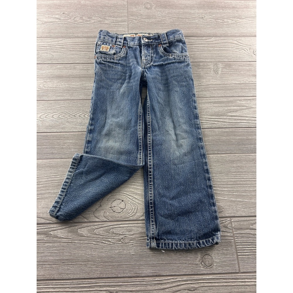 Cinch Boys Blue Denim Jeans Size 4R Medium Wash Straight Leg Western MB16142002